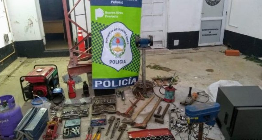 Se esclarecen 2 importantes robos de herramientas en zona rural de los partidos de Gral Viamonte y 9 de Julio