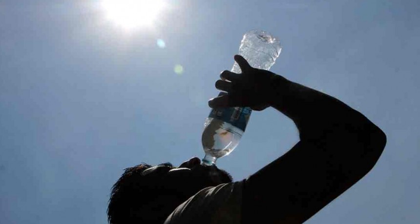 Ante el calor hay que beber mucha agua y no alcohol, comer liviano y no exponerse al sol