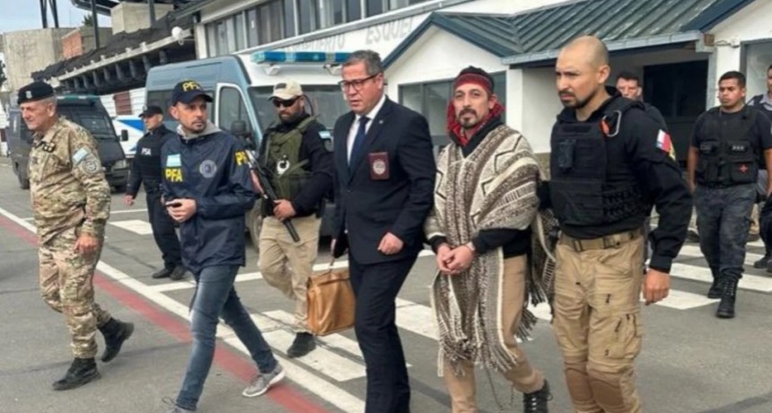 Extradición de Jones Hualà: así trasladaron las fuerzas especiales al líder mapuche