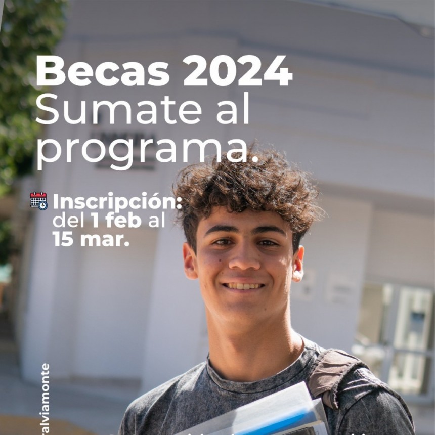 Inscribite en el programa de Becas Estudiantiles 2024