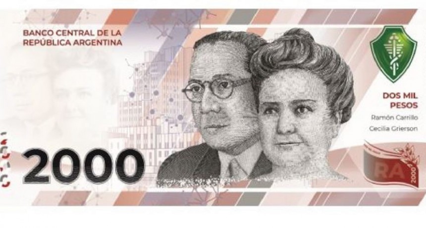 El Banco Central aprobó el billete de $2000