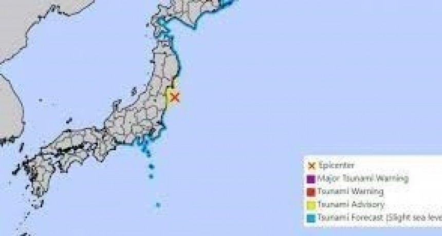 Potente terremoto en Japón: alerta de tsunami
