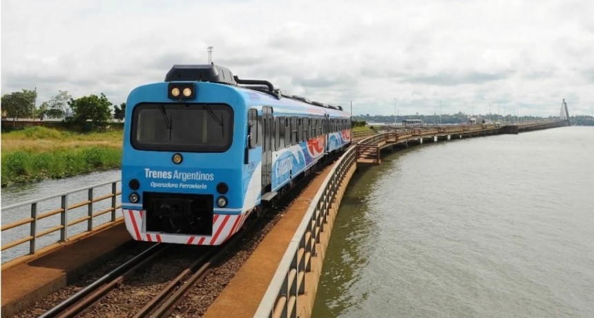 El único tren internacional de pasajeros de la Argentina brinda un servicio que dura 8 minutos