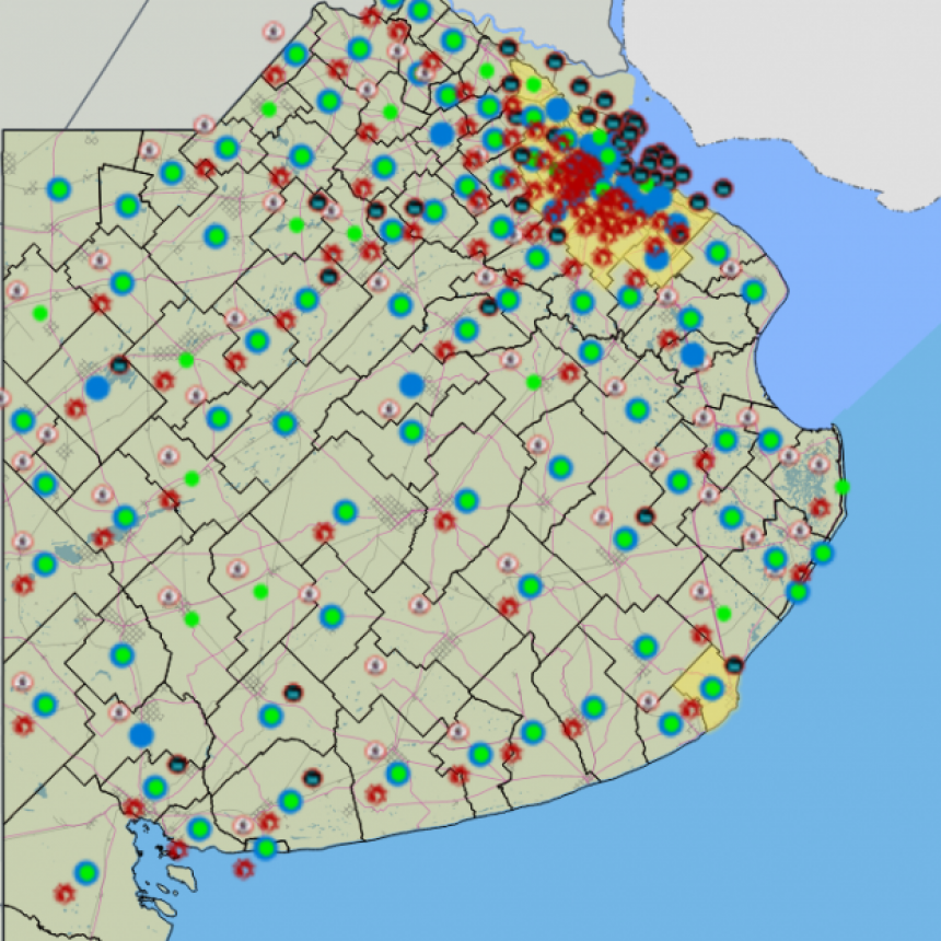 Mapa interactivo para saber que actividades están habilitadas en cada distrito