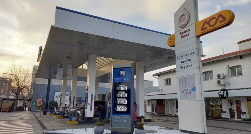 YPF aumentó en promedio 7,5% los precios de la nafta y el gasoil