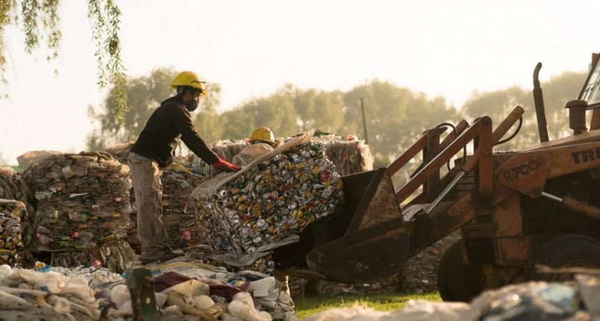 Hoy se vendieron más de 15.000 kilos de material reciclado