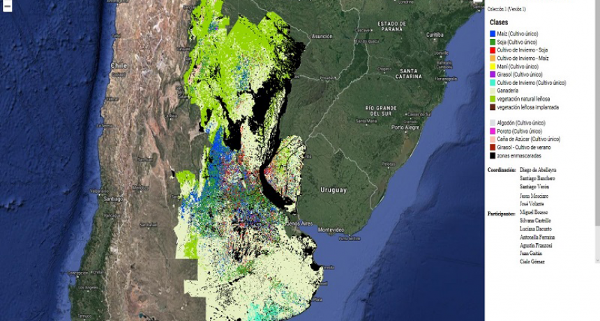 Presentan el cuarto mapa nacional de cultivos extensivos