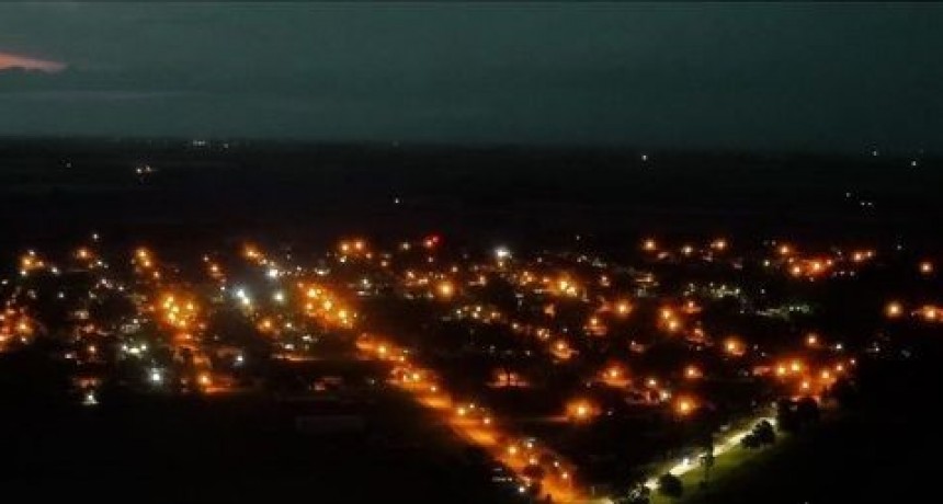 BAIGORRITA | Comienza tener iluminación en las calles tipo led
