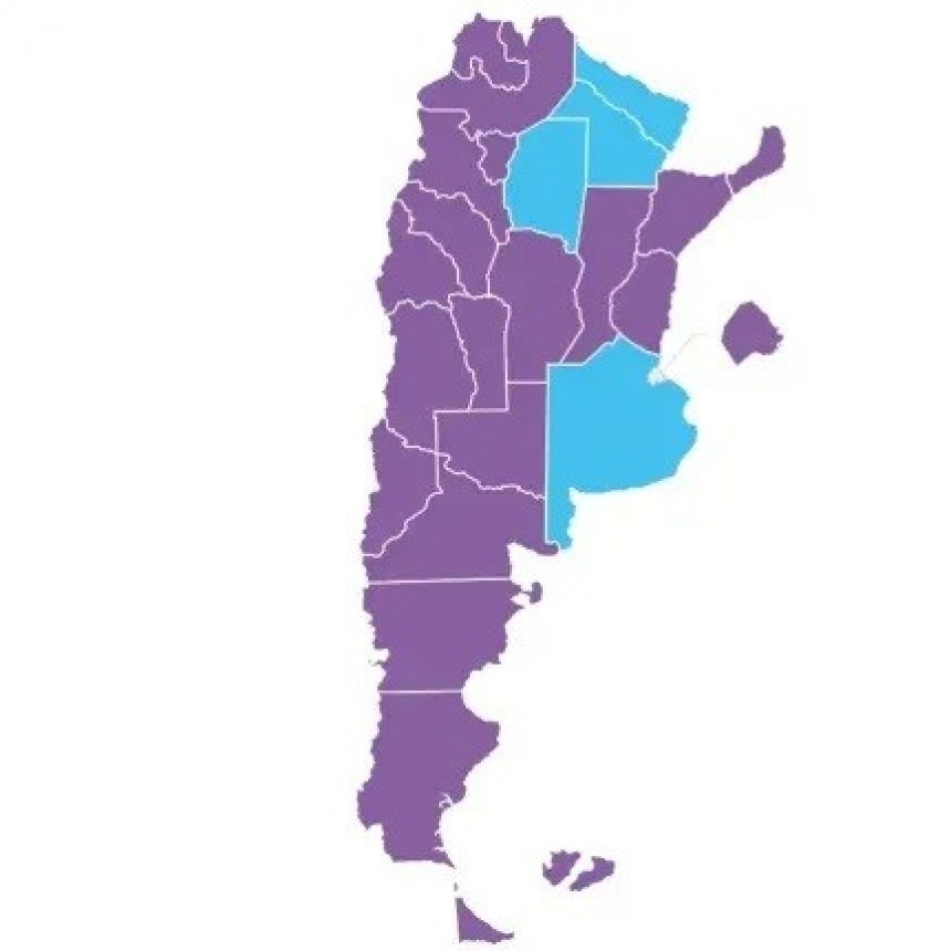 Así quedó el mapa político: una marea violeta inundó la Argentina