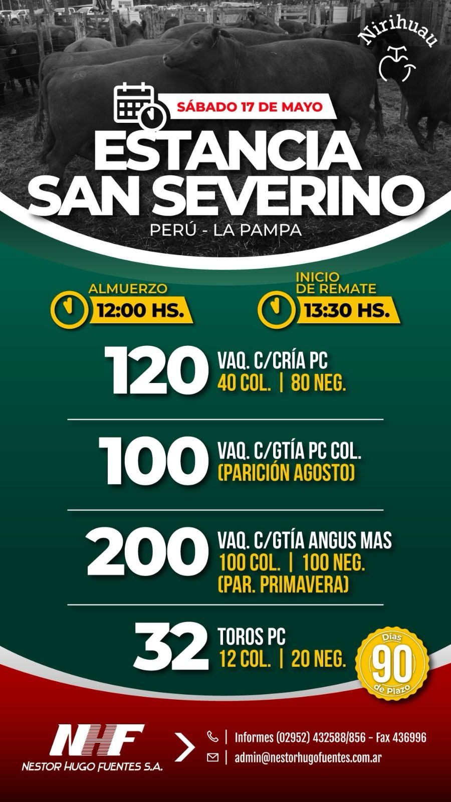 Información importante para el sector ganadero. Remates Feria